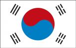 Dekofahne - Südkorea - Gr. ca. 150 x 90 cm - 80138 - Deko-Länderflagge
