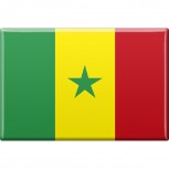 Kühlschrankmagnet - Länderflagge Senegal - Gr.ca. 8x5,5 cm - 37817 - Magnet