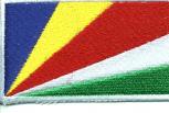 Aufnäher - Seychellen Fahne - 21658 - Gr. ca. 8 x 5 cm
