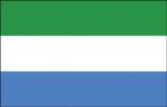 Stockländerfahne - Sierra Leone - Gr. ca. 40x30cm - 77148 - Flagge, Fahne, Schwenkfahne