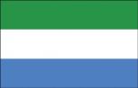 Dekofahne - Sierra Leone - Gr. ca. 150 x 90 cm - 80148 - Deko-Länderflagge