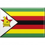 Kühlschrankmagnet - Länderflagge Simbabwe - Gr.ca. 8x5,5 cm - 37821 - Magnet