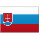 Kühlschrankmagnet - Länderflagge Slowakei - Gr. ca. 8x5,5cm - 37823 - Magnet