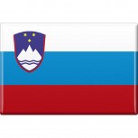 Kühlschrankmagnet - Länderflagge Slowenien - Gr.ca.  8x5,5 cm - 37824 - Magnet