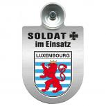 Einsatzschild Windschutzscheibe incl. Saugnapf - Soldat im Einsatz - 309392 - Region Luxembourg