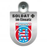 Einsatzschild Windschutzscheibe incl. Saugnapf - Soldat im Einsatz - 309392 - Region Thüringen