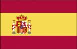 Stockländerfahne - Spanien - Gr. ca. 40x30cm - 77154 - Schwenkfahne mit Holzstock, Länder-Flagge