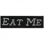 Aufnäher - Eat me - 01923 - Gr. ca. 10 x 2,5 cm - Patches Stick Applikation