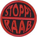 Aufnäher - Stoppt Raab - 04062 - Gr. ca. 6 cm - Patches Stick Applikation