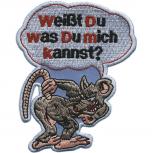 Aufnäher - WEIßT DU WAS... - 04954 - Gr. ca. 10 x 7,5 cm - Patches Stick Applikation