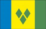 Dekofahne - St. Vincent+Grenad - Gr. ca. 150 x 90 cm - 80158 - Deko-Länderflagge