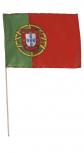 Stock-Länder-Flagge - Portugal - Gr. ca. 40x30cm - 77133 - Schwenkfahne mit Holzstock Dekoflagge