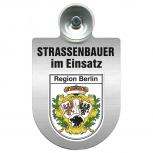 Einsatzschild Windschutzscheibe incl. Saugnapf - Straßenbauer im Einsatz - 309464 Region Berlin