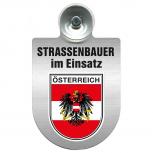 Einsatzschild Windschutzscheibe incl. Saugnapf - Straßenbauer im Einsatz - 309464 Region Österreich