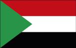 Stockländerfahne - Sudan - Gr. ca. 40x30cm - 77159 - Länderfahne, Dekoflagge