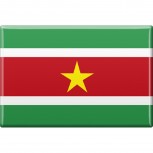 Kühlschrankmagnet - Länderflagge Suriname - Gr.ca. 8x5,5 cm - 37832