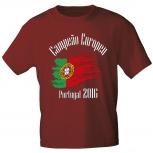 Marken T- Shirt mit Aufdruck  Europameister Portugal  12126