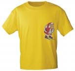 T-Shirt mit Print - Bär - Weihnachten - 12484 - versch. Farben zur Wahl - gelb / XL