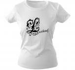 Girly-Shirt mit Print - Lustkauf - versch. farben zur Wahl - weiß / XL