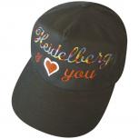 Baseballcap mit Einstickung - I love you Heidelberg - 69265 schwarz