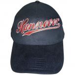 Schirmmütze - Cap mit Hannover- Einstick - Hannover - 61006 schwarz - Baumwollcap Baseballcap Hut Cappy