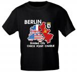 T-Shirt mit Print - Berlin - 09559 schwarz - Gr. L
