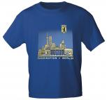 T-Shirt mit Print - Berlin - 09417 blau - Gr. S-XXL