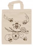 ausmalbare Kinder-Baumwolltasche - Bienen - 31722