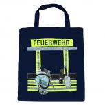 Baumwolltasche mit beidseitigem Druck - Feuerwehr - 08984 dunkelblau