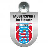 Einsatzschild Windschutzscheibe incl. Saugnapf -Taubensport im Einsatz - 309363-13 - Region Thüringen