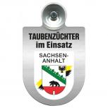 Einsatzschild Windschutzscheibe incl. Saugnapf - Taubenzüchter im Einsatz - 309385 Region Sachsen-Anhalt