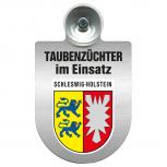 Einsatzschild Windschutzscheibe incl. Saugnapf - Taubenzüchter im Einsatz - 309385 Region Schleswig-Holstein