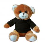 Teddybär Teddy braun mit T-Shirt in schwarz - Gr. ca. 26 cm - 27999