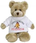 Plüsch - Teddybär mit Shirt - Papa ist bei der Feuerwehr - Größe ca 20 cm - 27012