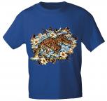 T-Shirt mit Print - Tiger - 10973 - versch. Farben zur Wahl - Royal / M