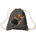 Trend-Bag Turnbeutel Sporttasche Rucksack mit Print - Leopard und Panther - TB12669