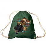 Trend-Bag Turnbeutel Sporttasche Rucksack mit Print - Leopard und Panther - TB12669