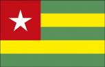 Länderflagge - Togo - Gr. ca. 40x30cm - 77168 - Flagge, Hissfahne, Stockländerfahne