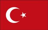 Stockländerfahne - Türkei - Gr. ca. 40x30cm - 77164 - Schwenkfahne mit Holzstock, Länder-Flagge, Dekofahne