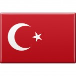 Magnet - Länderflagge Türkei - Gr.ca. 8x5,5 cm - 37844