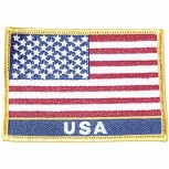 Aufnäher Länderflagge - USA - 04376 Gr. ca. 8 x 5cm