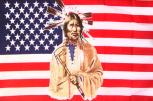 Deko-Fahne - USA Indianer - Gr. ca. 150 x 90cm - 24331