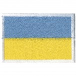 Aufnäher Applikation Bügeltransfer Länderfahne - UKRAINE - 21496 - Gr. ca.  80x50mm
