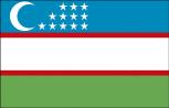 Länder-Fahne - Usbekistan - Gr. ca. 40x30cm - 77181 - Flagge, Dekofahne, Stockländerfahne