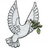 Aufnaeher Stick Emblem Abzeichen Patches Applikation - Vogel Taube - Gr. ca. 6,5cm x 9cm (03083)