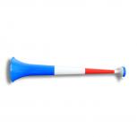 Vuvuzela Horn Fan-Trompete Fussball versch. Länderfarben - Gesamtlänge ca. 55cm - 4teilig Frankreich
