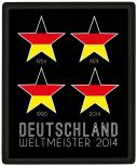 Mousepad Mauspad mit Motiv - Deutschland WELTMEISTER 2014  4 Sterne -  22743 - Gr. ca. 24 x 20 cm 4 STERNE DEUTSCHLAND 2014 - NEU ca. 24 x 19,5 cm