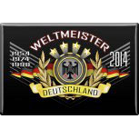 Magnet Weltmeister Deutschland 2014 Gr.ca. 8x5,5 cm - 38144 - Kühlschrankmagnet