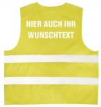 Warnweste mit Aufdruck - WUNSCHNAME - 11000 versch. Farben gelb / 2XL