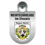 Einsatzschild Windschutzscheibe incl. Saugnapf - Weintechnologe im Einsatz - 393840 - Region Berlin